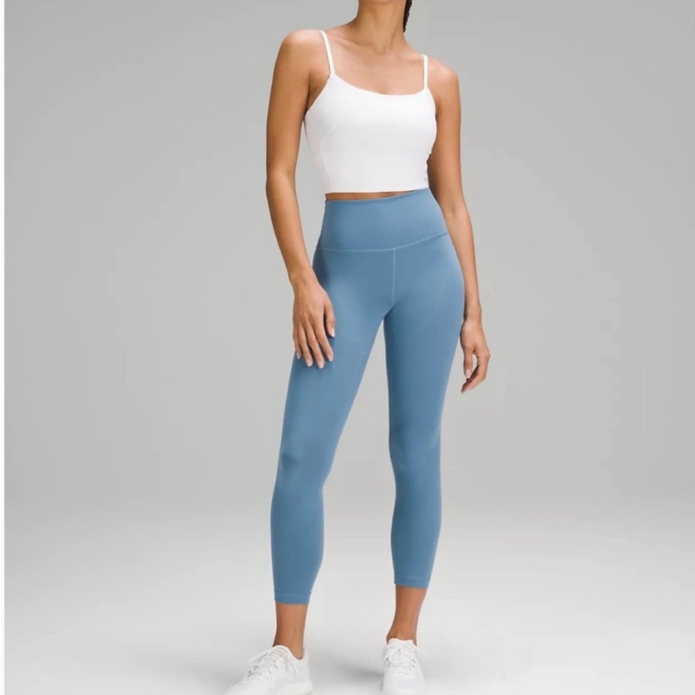 NWT Lululemon Wunder Train High-Rise Tight 25" Inseam Utility Blue Size 6